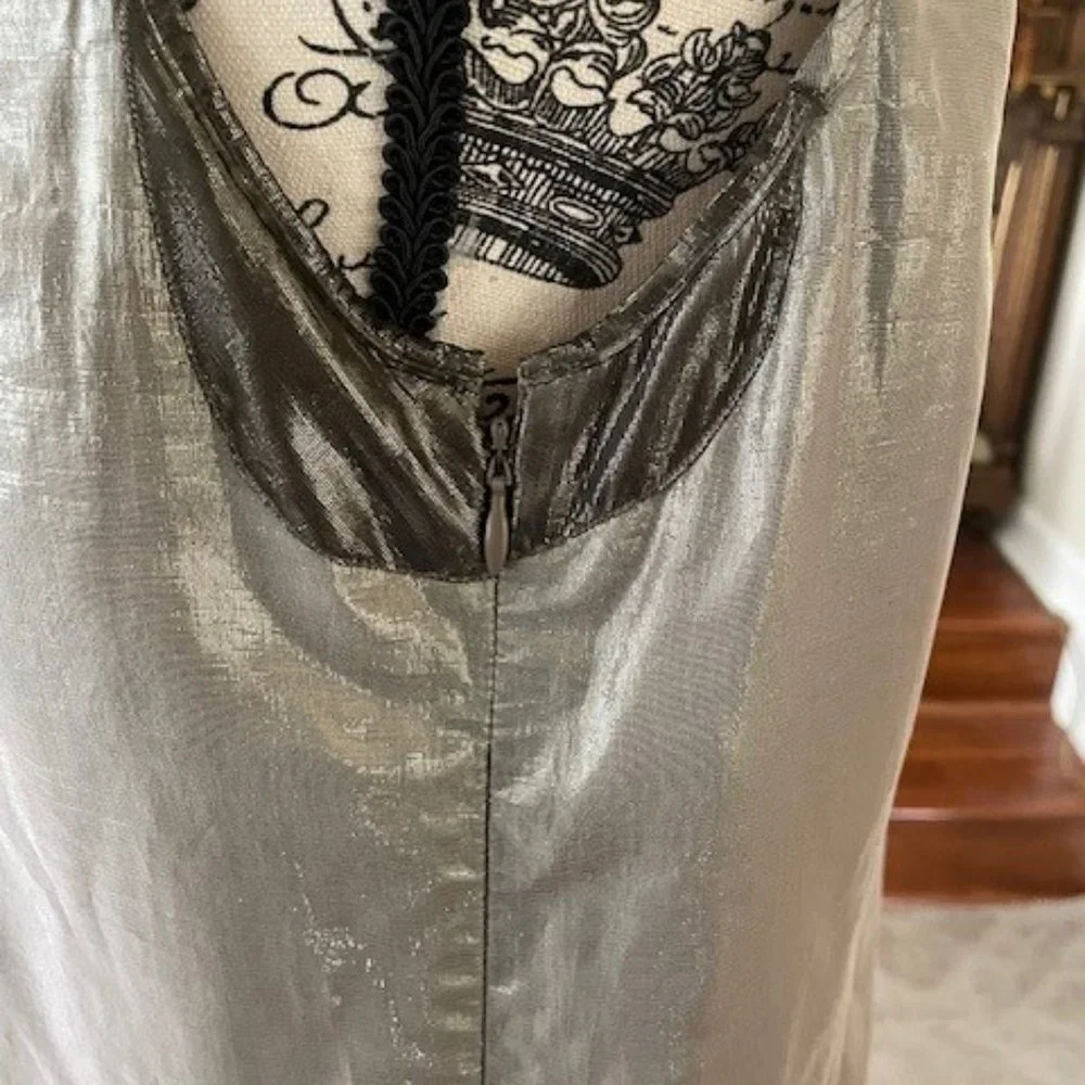 Burberry Runway Silk Metallic Mini Dress - Picture 7 of 9